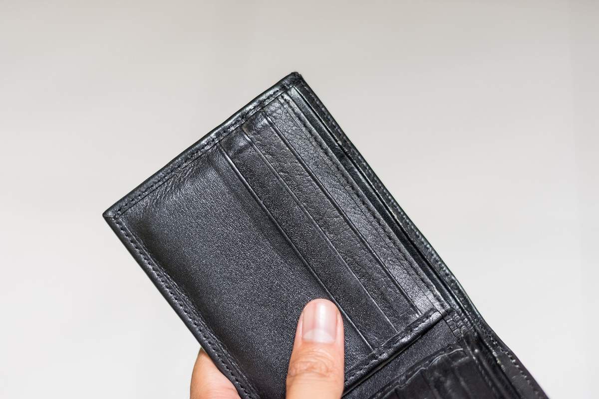 Empty wallet. Empty wallet