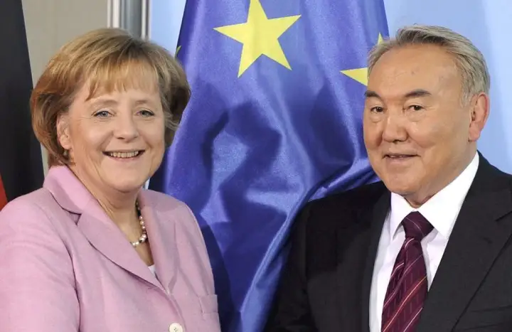 Ангела Меркель и Нурсултан Назарбаев.