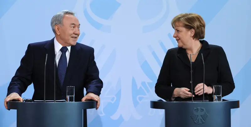 Нурсултан Назарбаев и Ангела Меркель.