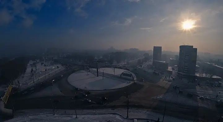 Новосибирск зимой.