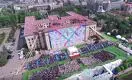Празднование Дня единства в Алматы сняли на камеру квадрокоптера