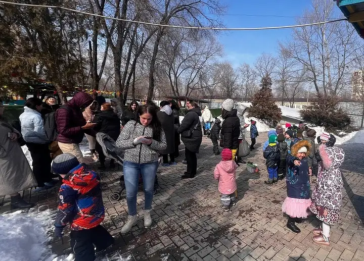 Эвакуация из детского сада в Алматы