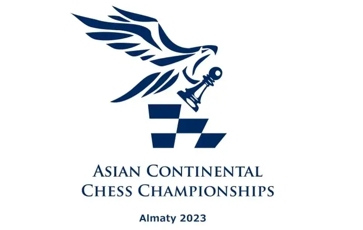Логотип чемпионата Азии по шахматам. Алматы-2023