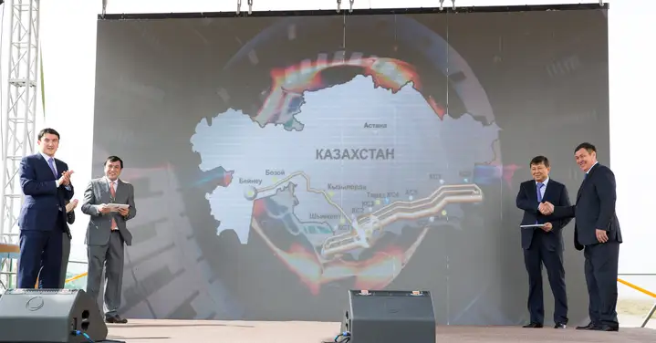 Запуск КС 4 и 8 МГ «Казахстан-Китай», сентябрь 2016 года