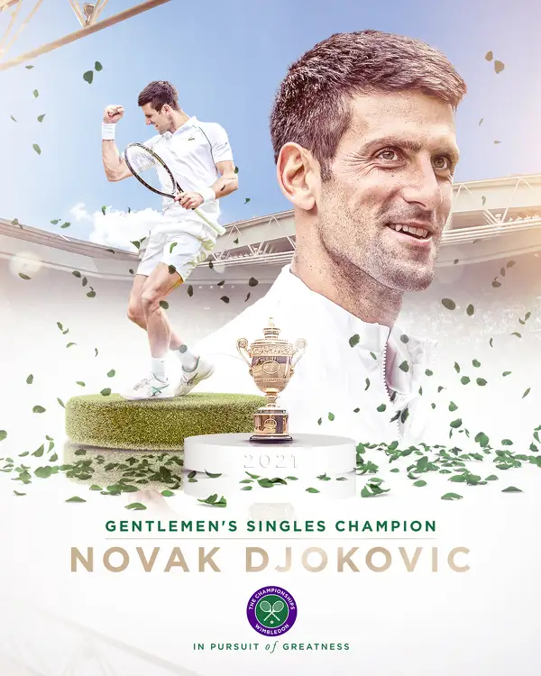 Серб Новак Джокович – победитель Уимблдонского турнира-2021 в мужском одиночном разряде