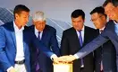 Булат Абилов и Ораз Жандосов запустили в Капшагае солнечную электростанцию