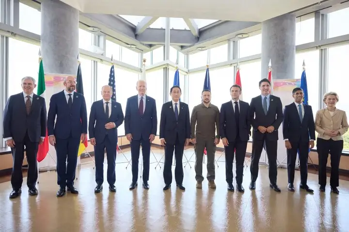 Участники саммита G7 в Хиросиме