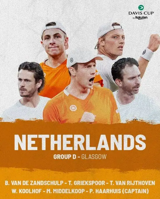 Сборная Нидерландов – участница группового этапа Кубка Дэвиса