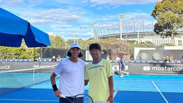 Амир Омарханов и Ким Чанчон – партнёры и соперники в юниорском турнире Открытого чемпионата Австралии-2024. 