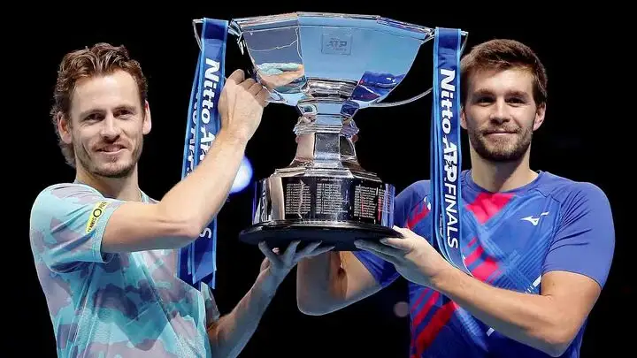 Победители парного турнира ATP Finals 2020 голландец Весли Колхоф и хорват Никола Мектич.