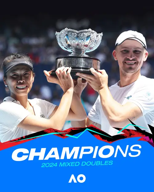 Сэ Шувей и Ян Зелиньский – победители Открытого чемпионата Австралии-2024 в смешанном разряде