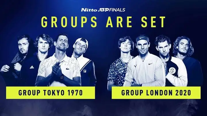 Восьмёрка участников одиночного турнира ATP Finals 2020. 