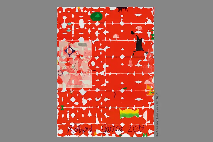 Официальный постер Открытого чемпионата Франции-2019 работы испанского художника-абстракциониста Хосе Марии Сицилии