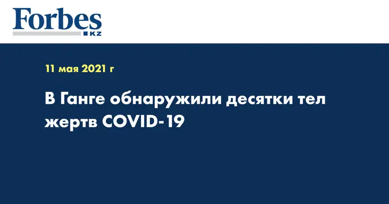 В Ганге обнаружили десятки тел жертв COVID-19