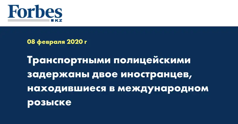 Транспортными полицейскими задержаны двое иностранцев, находившиеся в международном розыске