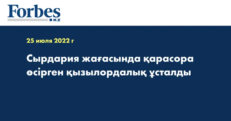 Сырдария жағасында қарасора өсірген қызылордалық ұсталды