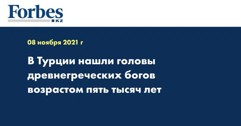 В Турции нашли головы древнегреческих богов возрастом пять тысяч лет