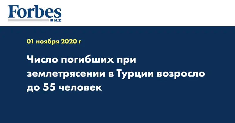 Число погибших при землетрясении в Турции возросло до 55 человек
