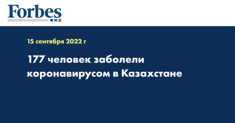 177 человек заболели коронавирусом в Казахстане