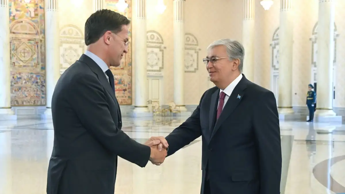 Марк Рютте, премьер-министр Нидерландов, и Касым-Жомарт Токаев