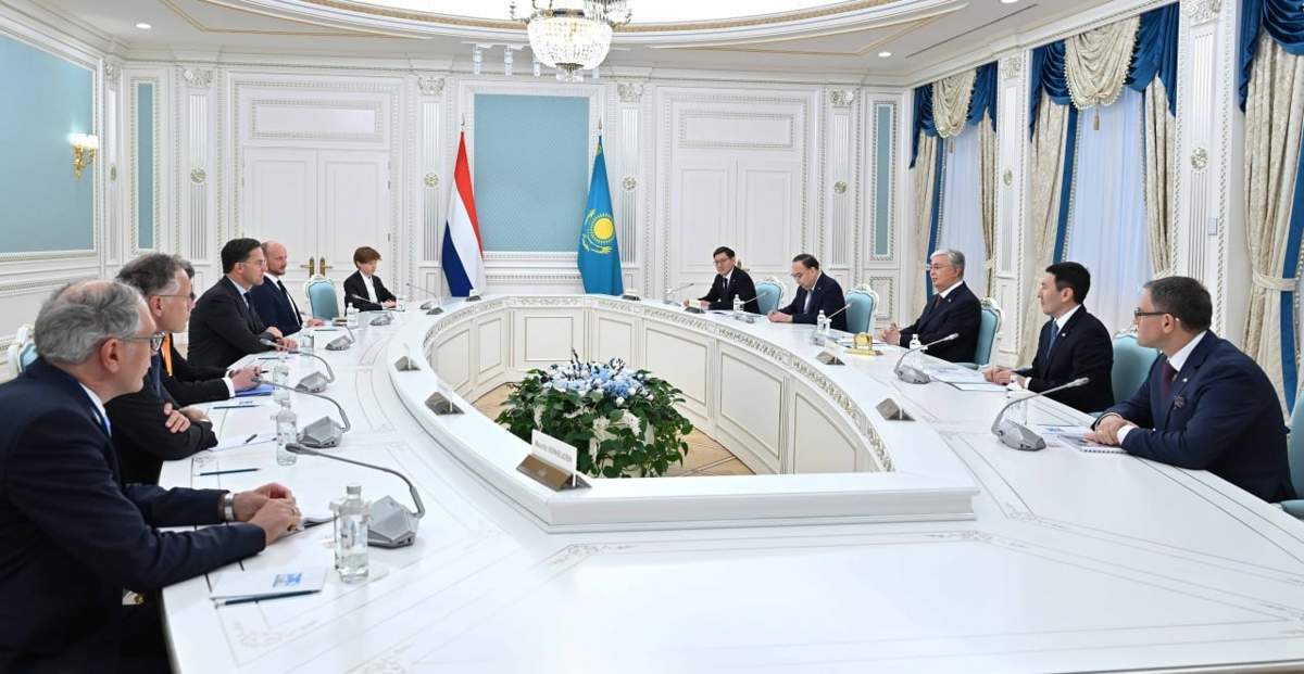 Переговоры Токаева с нидерландской делегацией
