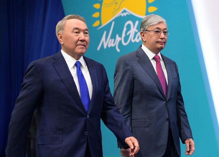 Нурсултан Назарбаев и Касым-Жомарт Токаев в апреле 2019 года