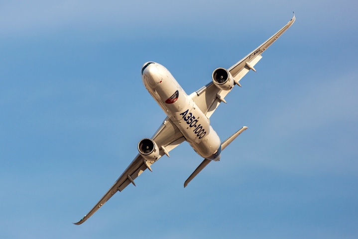 A350-1000 умеет летать красиво