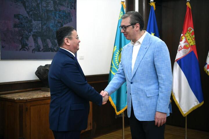Мурат Нуртлеу и Александр Вучич