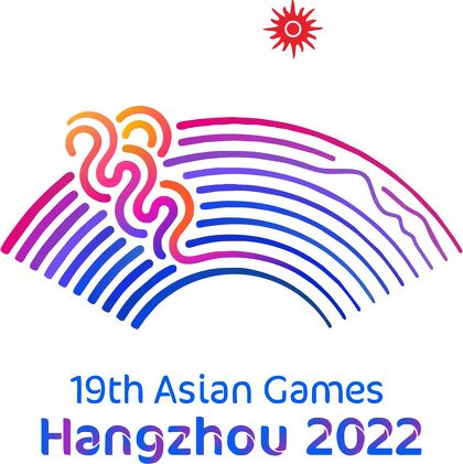 XIX Азиатские игры должны были состояться в китайском Ханчжоу ещё год назад, поэтому в их логотипе и присутствует 2022 год.