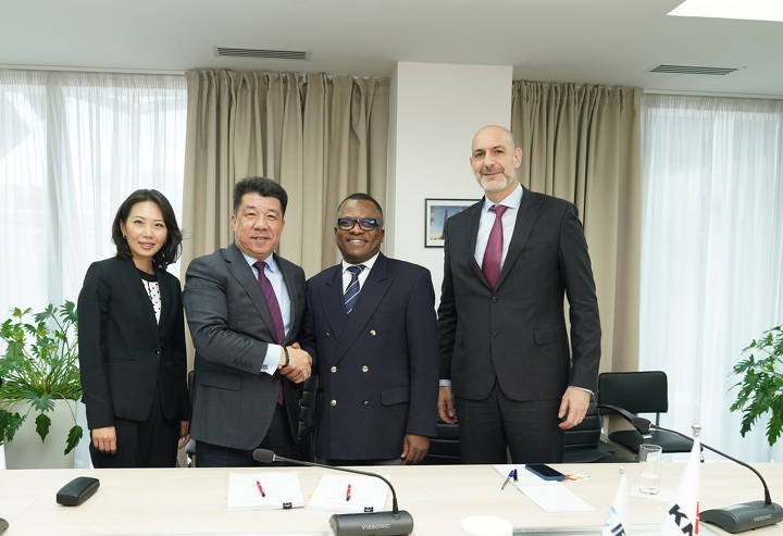 Слева направо: Ольга Югай (KMF), Шалкар Жусупов (KMF), Ален Нунке (IFC), Мемет Мумчуглу (IFC)