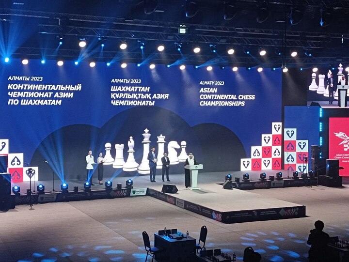 Торжественная церемония открытия чемпионата Азии-2023 по шахматам в алматинском Дворца спорта и культуры имени Балуана Шолака