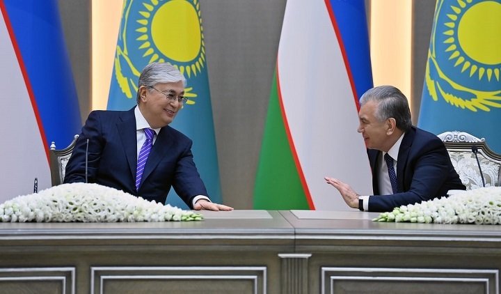 Касым-Жомарт Токаев и Шавкат Мирзиёев