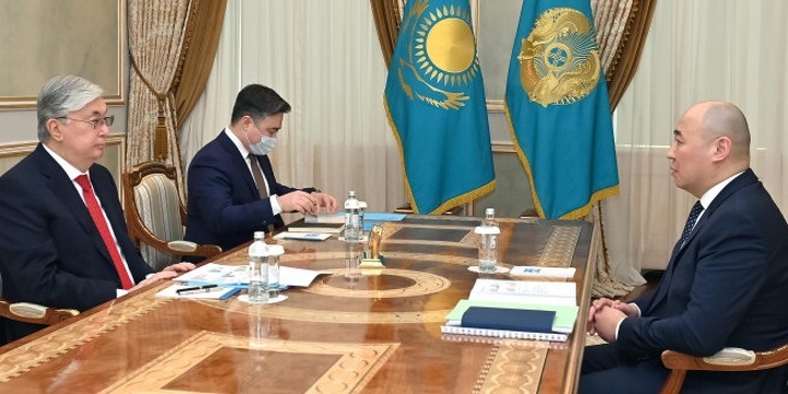 Касым-Жомарт Токаев и Канат Шарлапаев