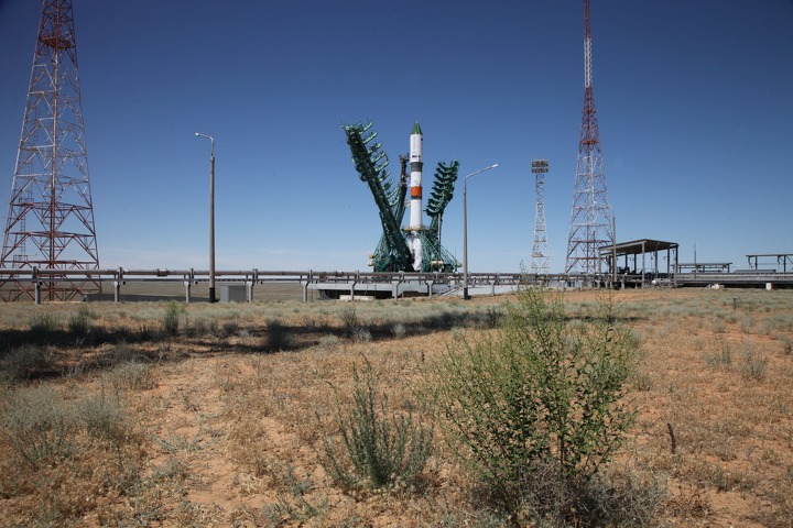 Запуск ракеты-носителя «Союз-2» с космодрома Байконур