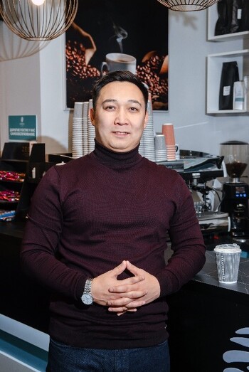 Основатель сети кофеен Zebra Coffee Ержан Тастамбеков