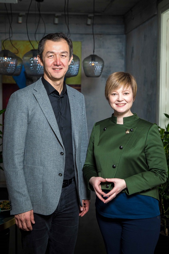 Адилет Назарбаев и Катерина Погодина