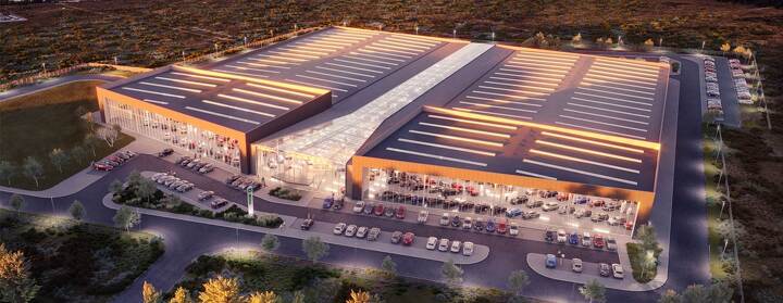 Эскиз автосалона в Алматы