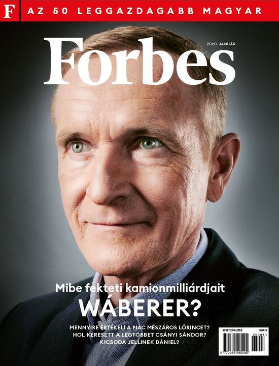 Обложка того самого январского номера Forbes Hungary