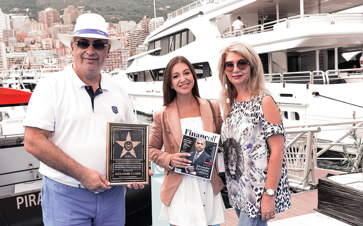 Elvira Gavrilova and Baron Alexander Zanzer (Monaco Yacht Show 2019)