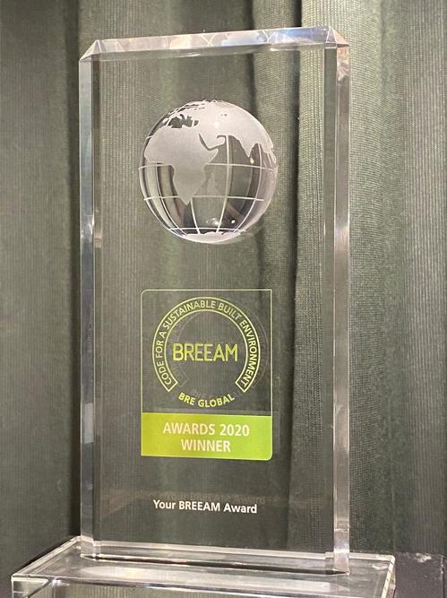 Награда победителя Your BREEAM Award 2020 Награда победителя Your BREEAM Award 2020