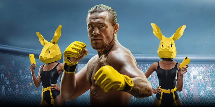 Конор в рекламе Parimatch