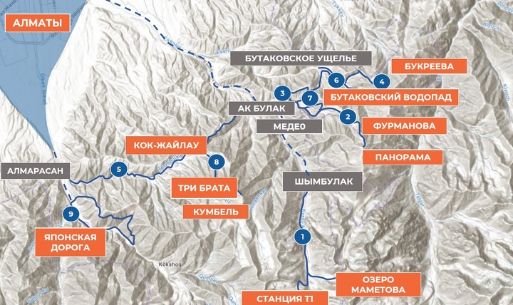 Маршрут благоустройства горных троп