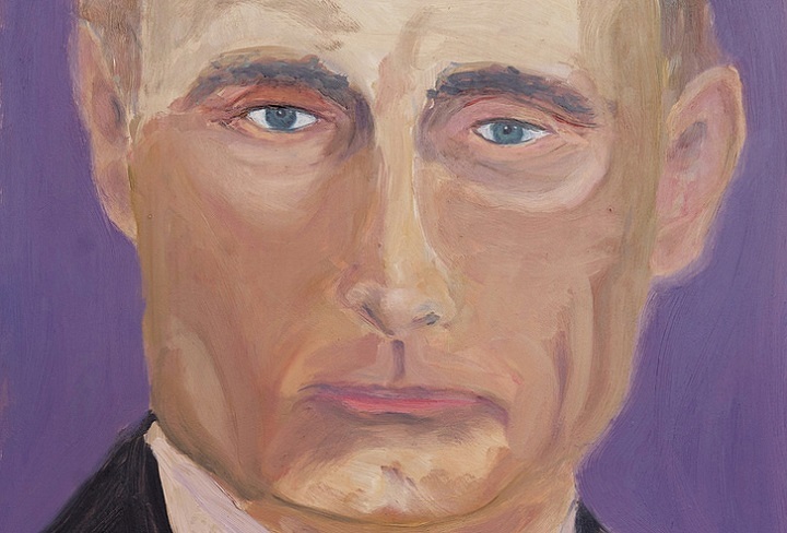Портрет Владимира Путина кисти Джорджа Буша - младшего