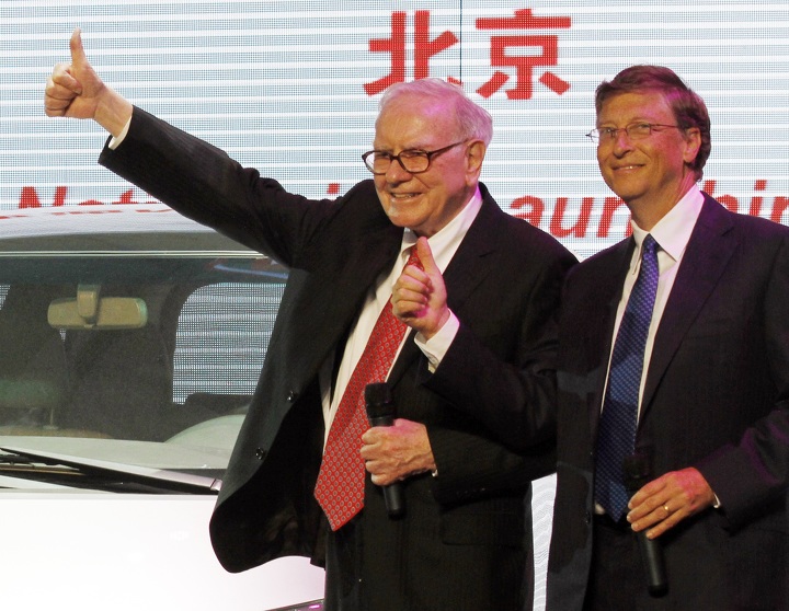 Warren Buffet and Bill Gates.