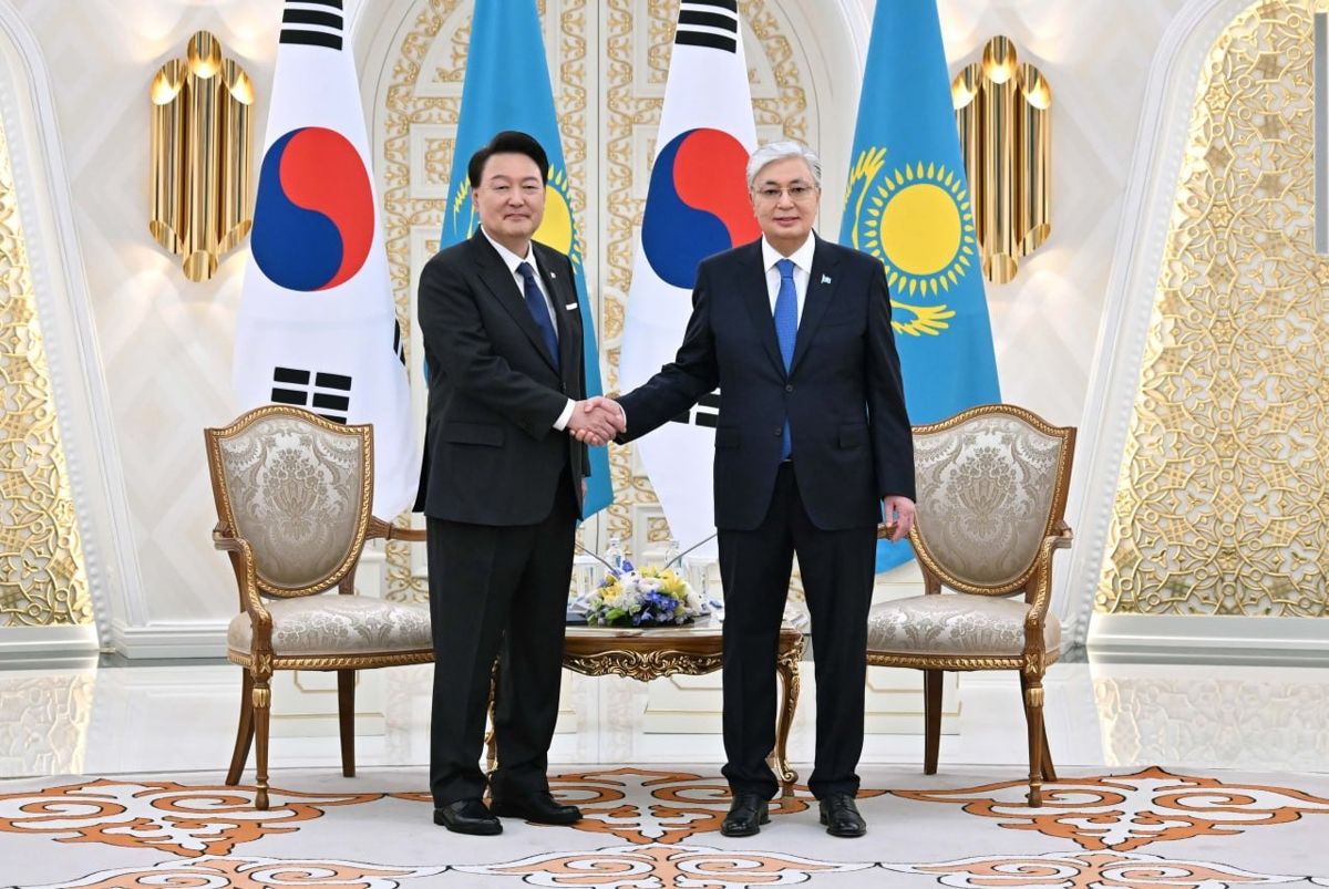 Президент Кореи и президент Казахстана