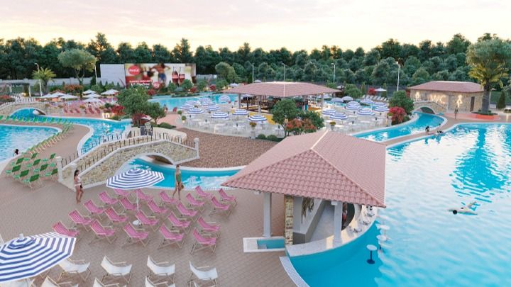 новый аква-комплекс Sanremo Resort & Spa бассейн отдых досуг курорт развлечения