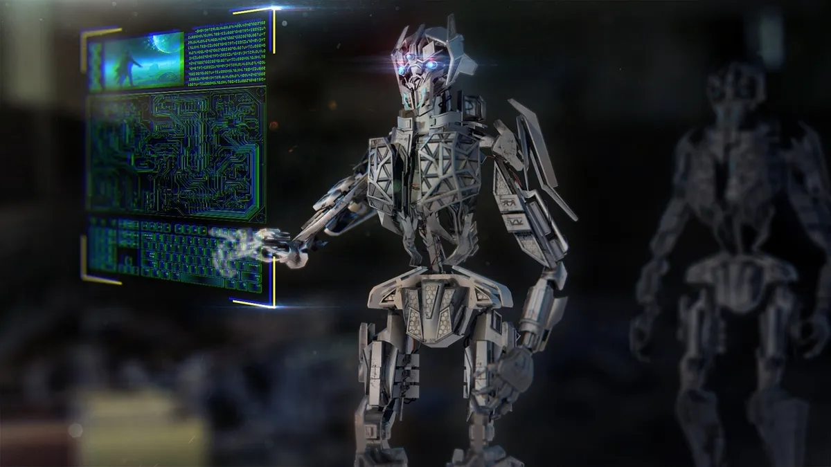 Робот ИИ AI технология ИИ