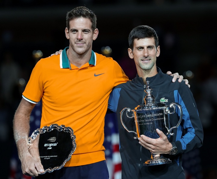 Финалисты Открытого чемпионата США 2018 года – Хуан-Мартин дель Потро и Новак Джокович Финалисты Открытого чемпионата США 2018 года – Хуан-Мартин дель Потро и Новак Джокович