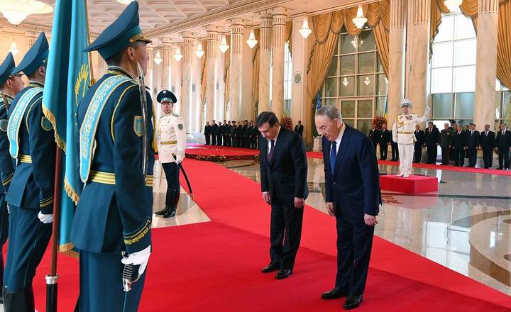Шавкат Мирзиеев и Нурсултан Назарбаев Шавкат Мирзиеев и Нурсултан Назарбаев