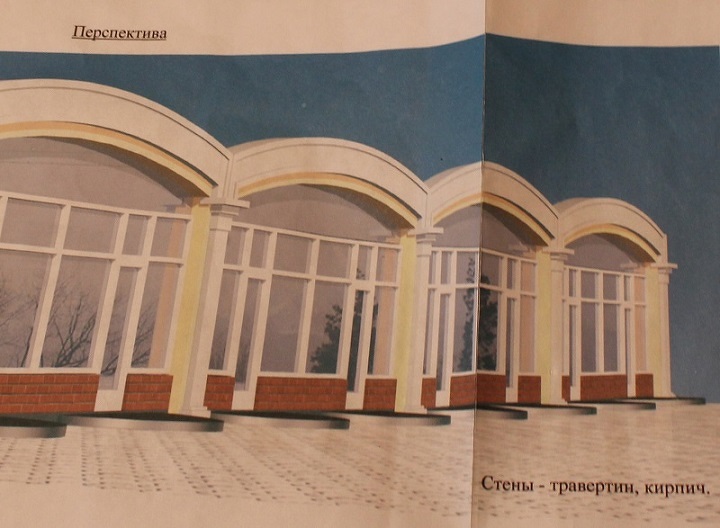 Петропавловские бизнесмены просят не сносить павильоны, а дать возможность изменить их фасады до Казахстанско-российского форума приграничного сотрудничества (один из эскизов представлен на фото)